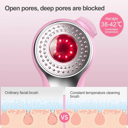 Radiance-Boosting LED Light Therapy & Sonic Facial Cleansing Brush