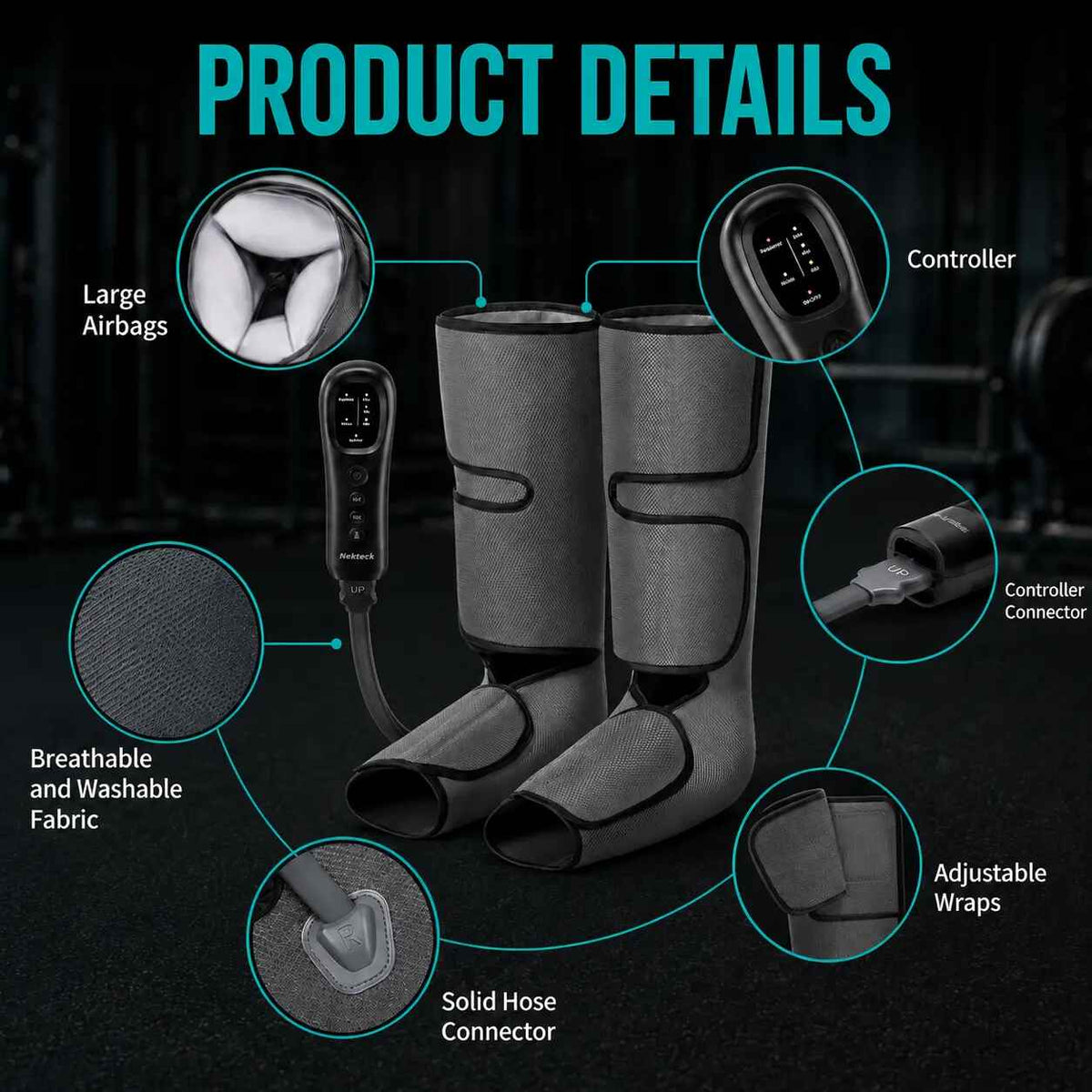 Targeted Air Compression Leg Massager for Deep Circulation & Rapid Recovery