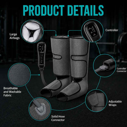 Targeted Air Compression Leg Massager for Deep Circulation & Rapid Recovery