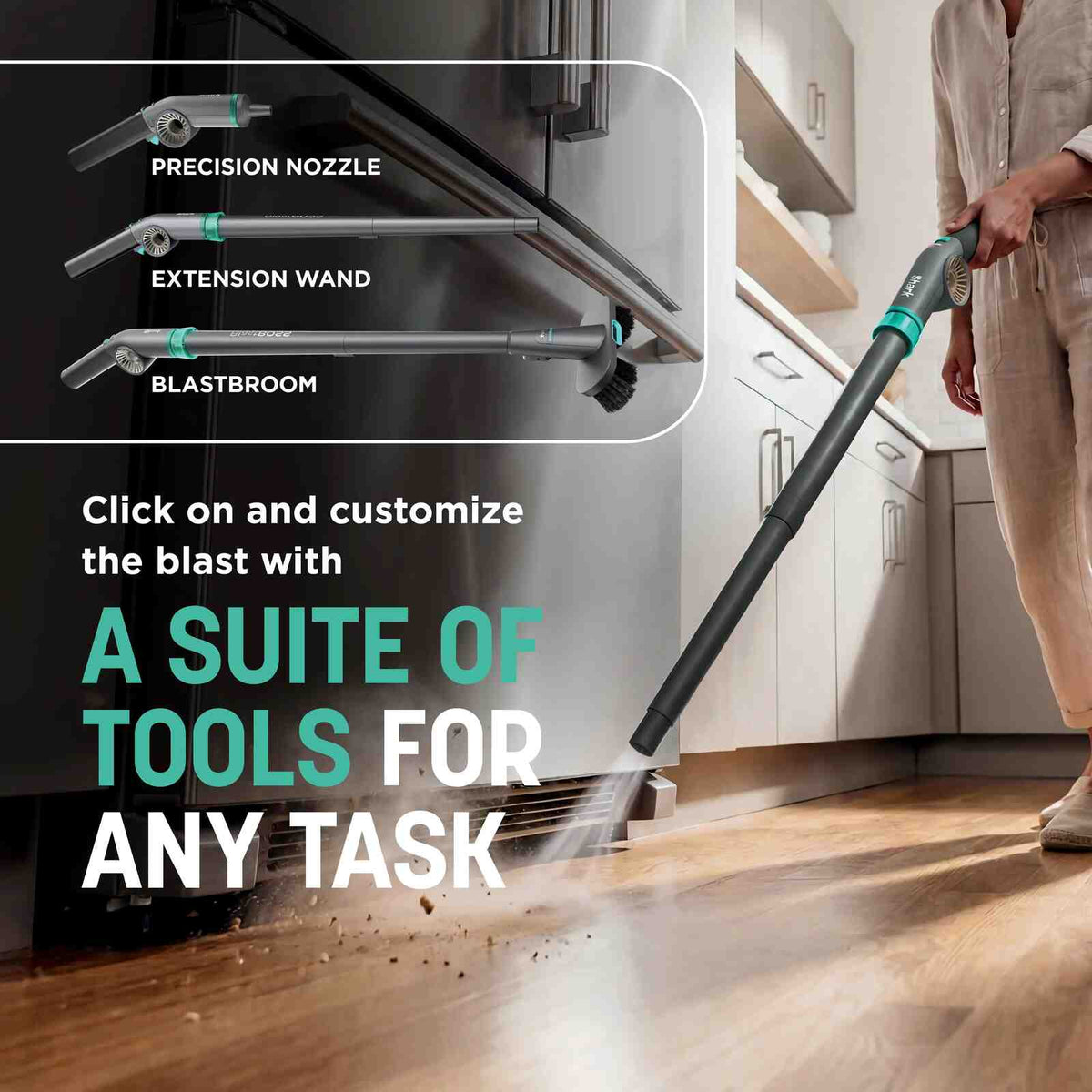 All-in-One Cordless Air Blaster & Sweep Blower