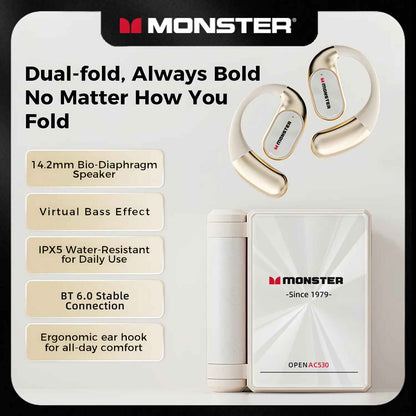 Dual-Fold Wireless Sport Earbuds — 165-Hour Playtime & Total Comfort