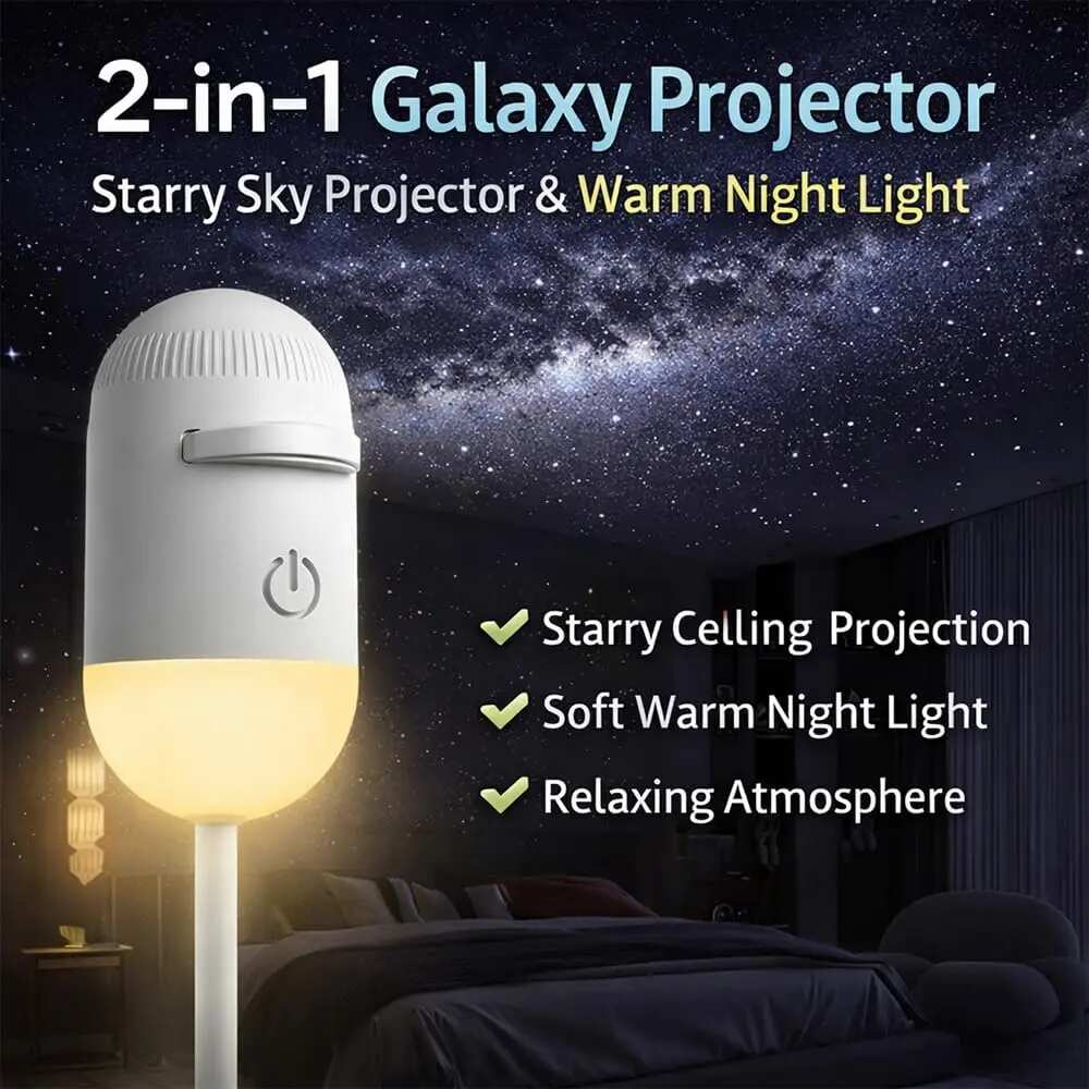 [BUY 1 GET 1 FREE] 2-in-1 Galaxy Starry Sky Projector & Night Light