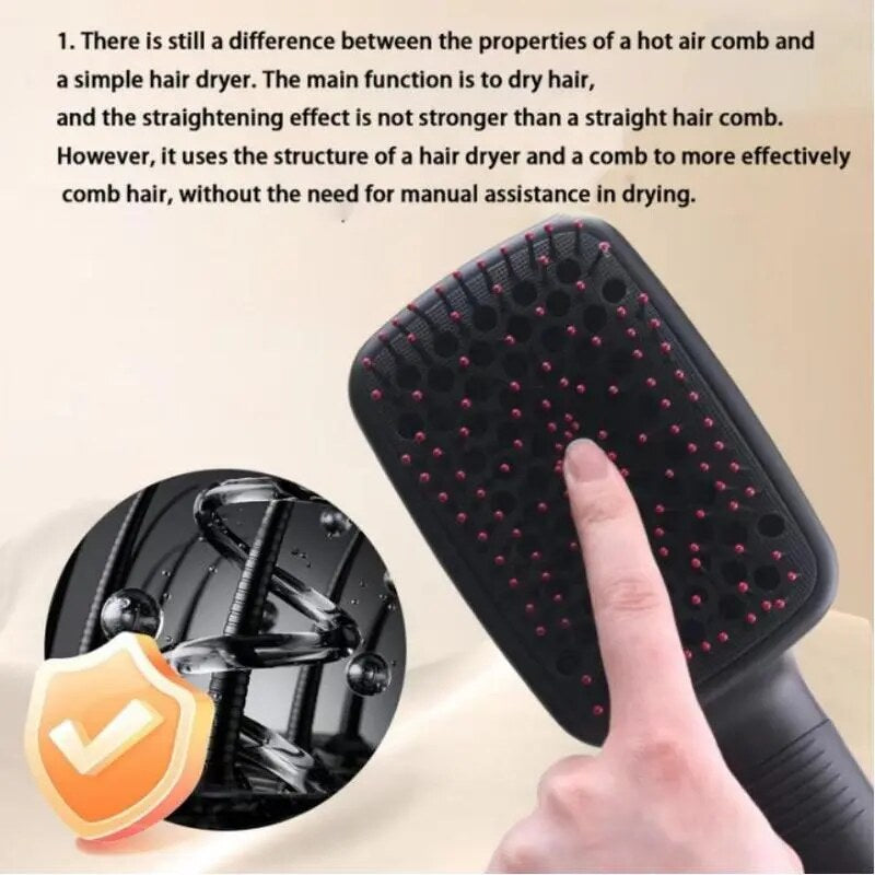 2-in-1 Negative Ion Hot Air Brush & Hair Styler