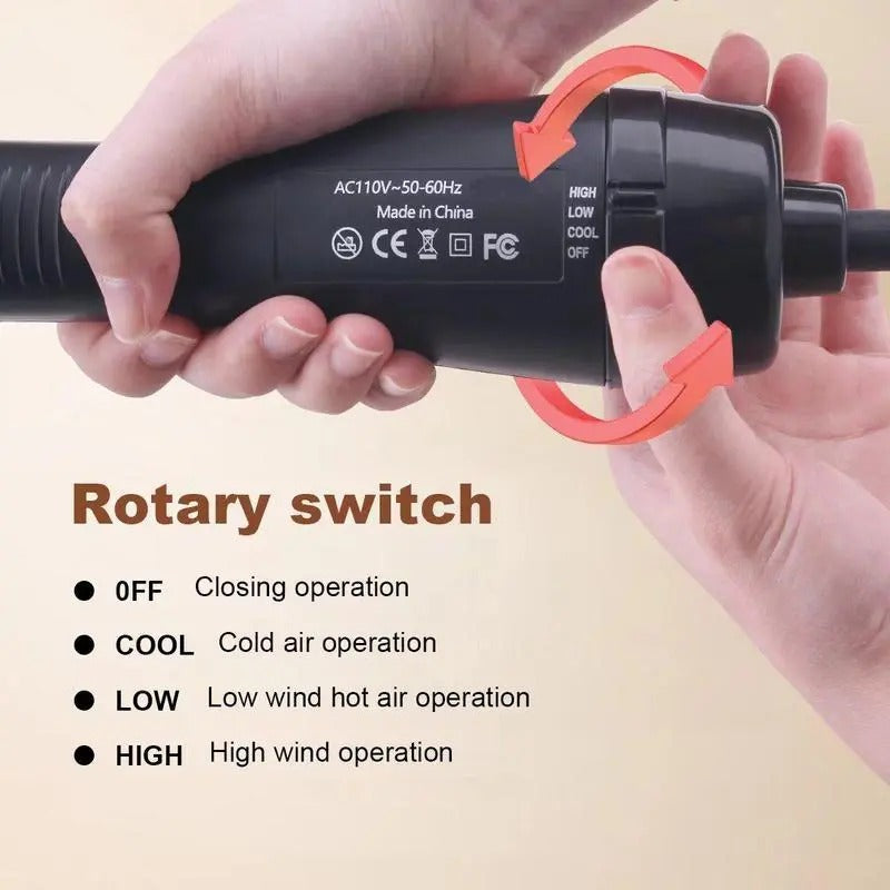 2-in-1 Negative Ion Hot Air Brush & Hair Styler