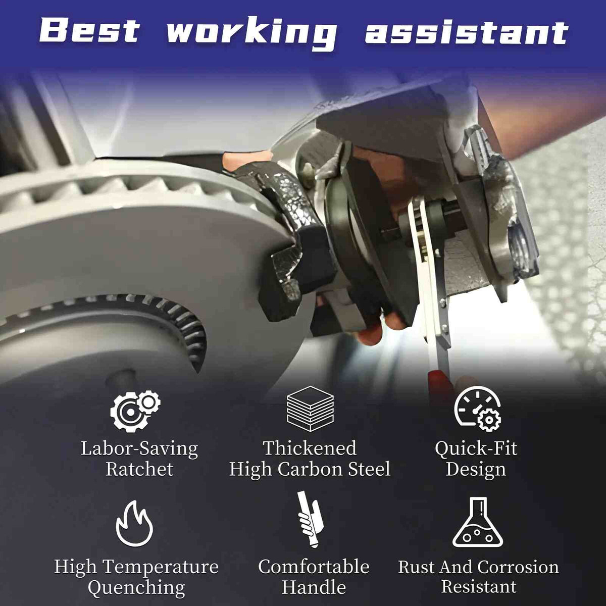 360° Ratchet Brake Caliper Press Tool