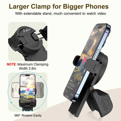 2-in-1 Phone Stand & Ring Remote — Wireless Page Turner & Camera Shutter