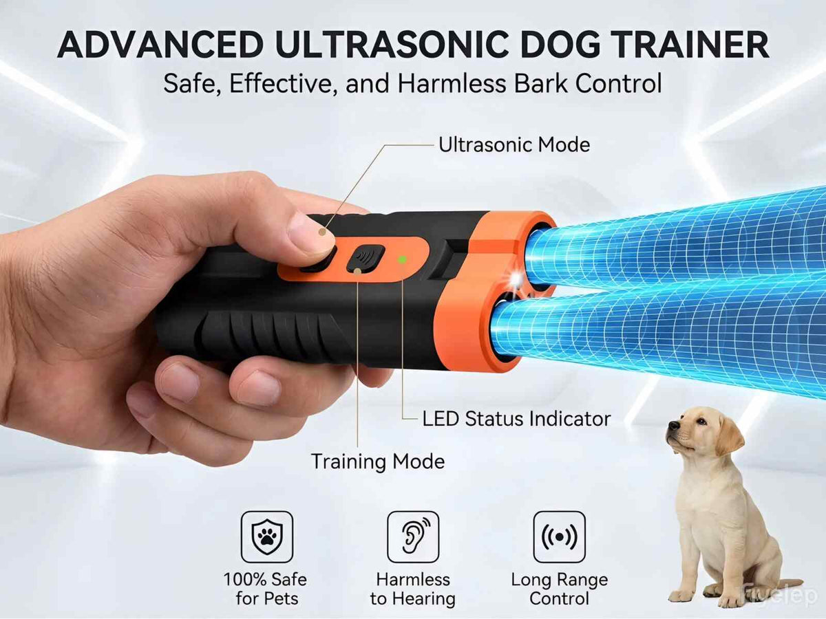 Rechargeable training tool for barking control.