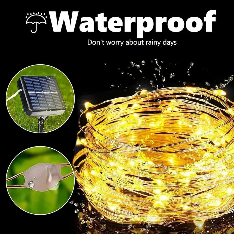 Solar Outdoor String Lights