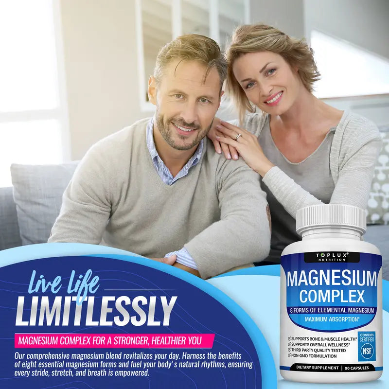 MagnaCore 8-in-1 Magnesium Complex – Daily Mineral Support Supplement