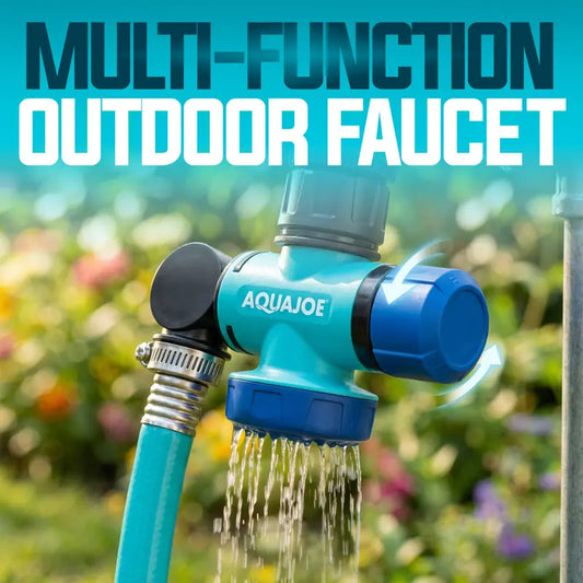 Multi-Function Outdoor Faucet and Garden Hose Tap Connector