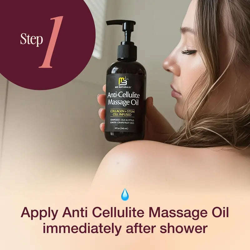 SilkTone Body Massage Oil – Smoothing & Moisturizing Collagen Care, 8oz