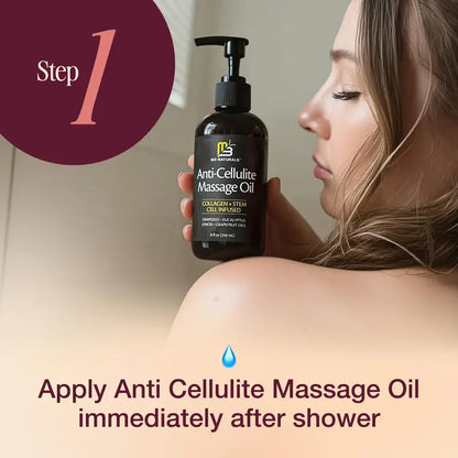 SilkTone Body Massage Oil – Smoothing & Moisturizing Collagen Care, 8oz