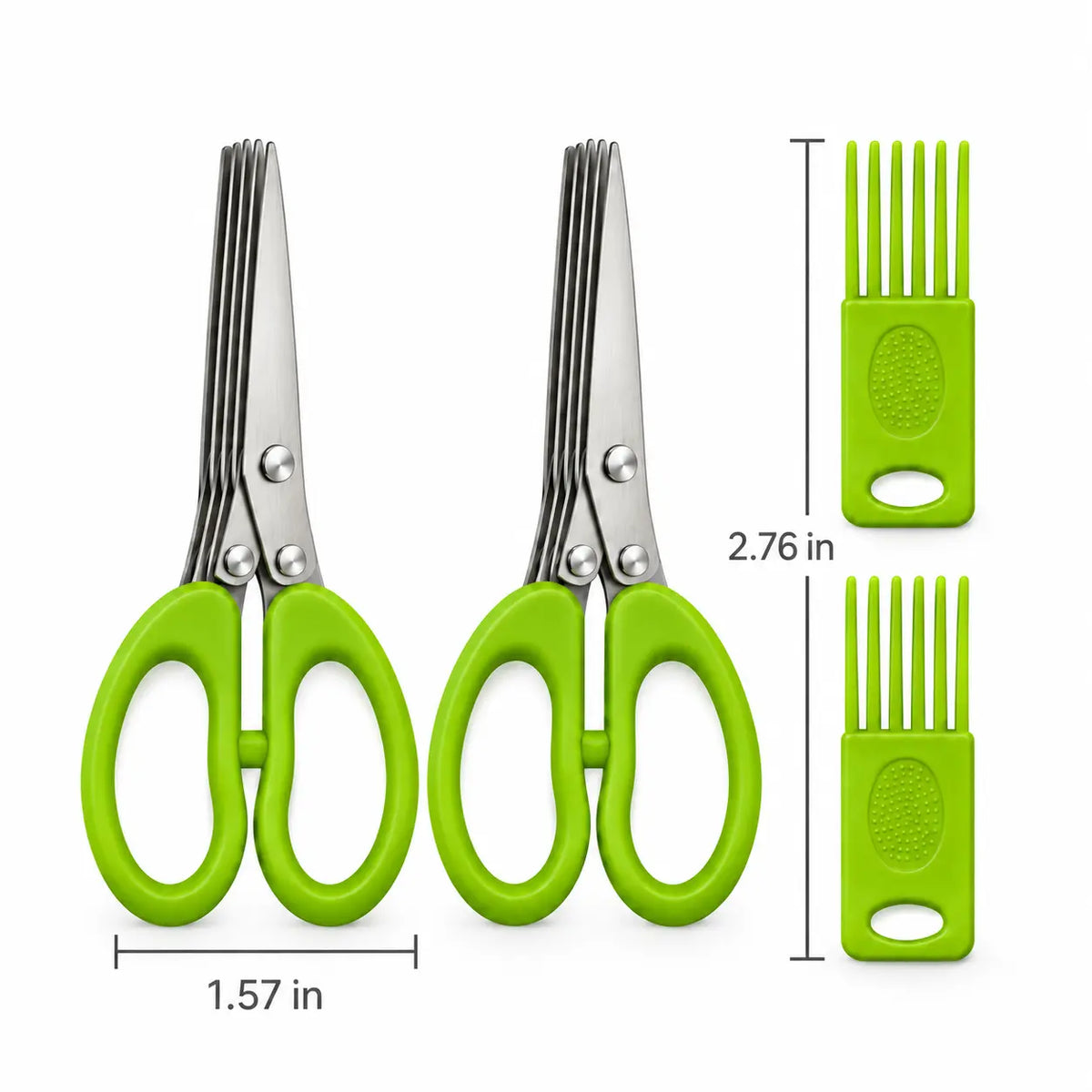 HerbMate 5-Blade Kitchen Scissors – Stainless Steel Herb & Coriander Shears