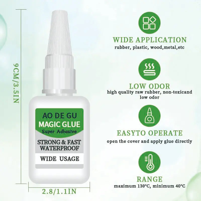 FixBond 10-Pack Fast-Setting Super Glue – Quick Repair Adhesive