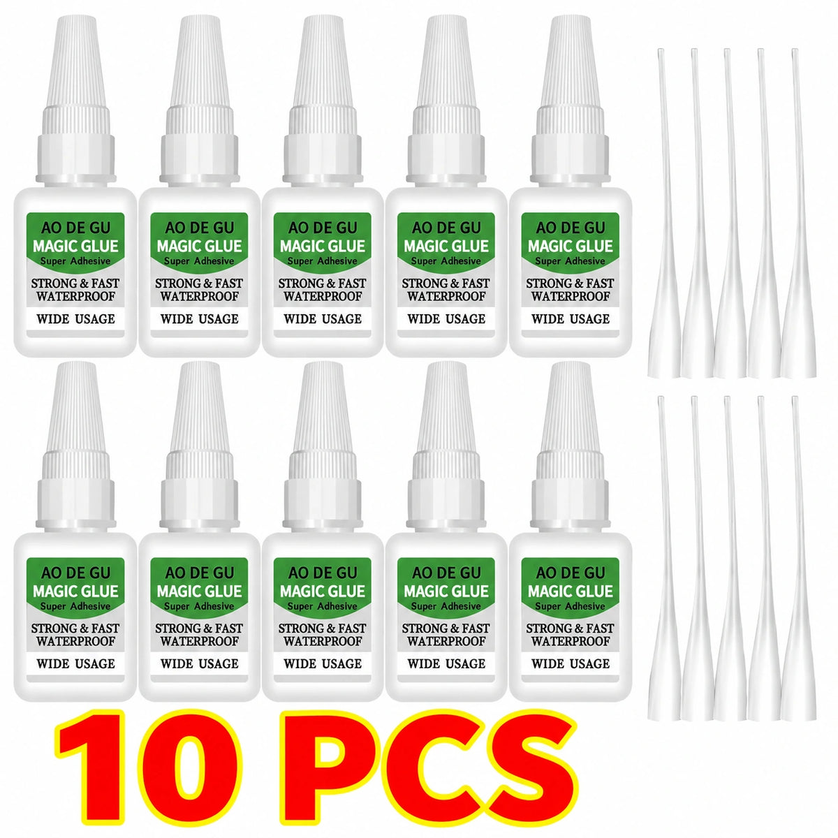 FixBond 10-Pack Fast-Setting Super Glue – Quick Repair Adhesive