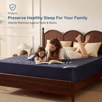 CloudGuard Waterproof Mattress Protector – Soft Deep Pocket Queen Cover