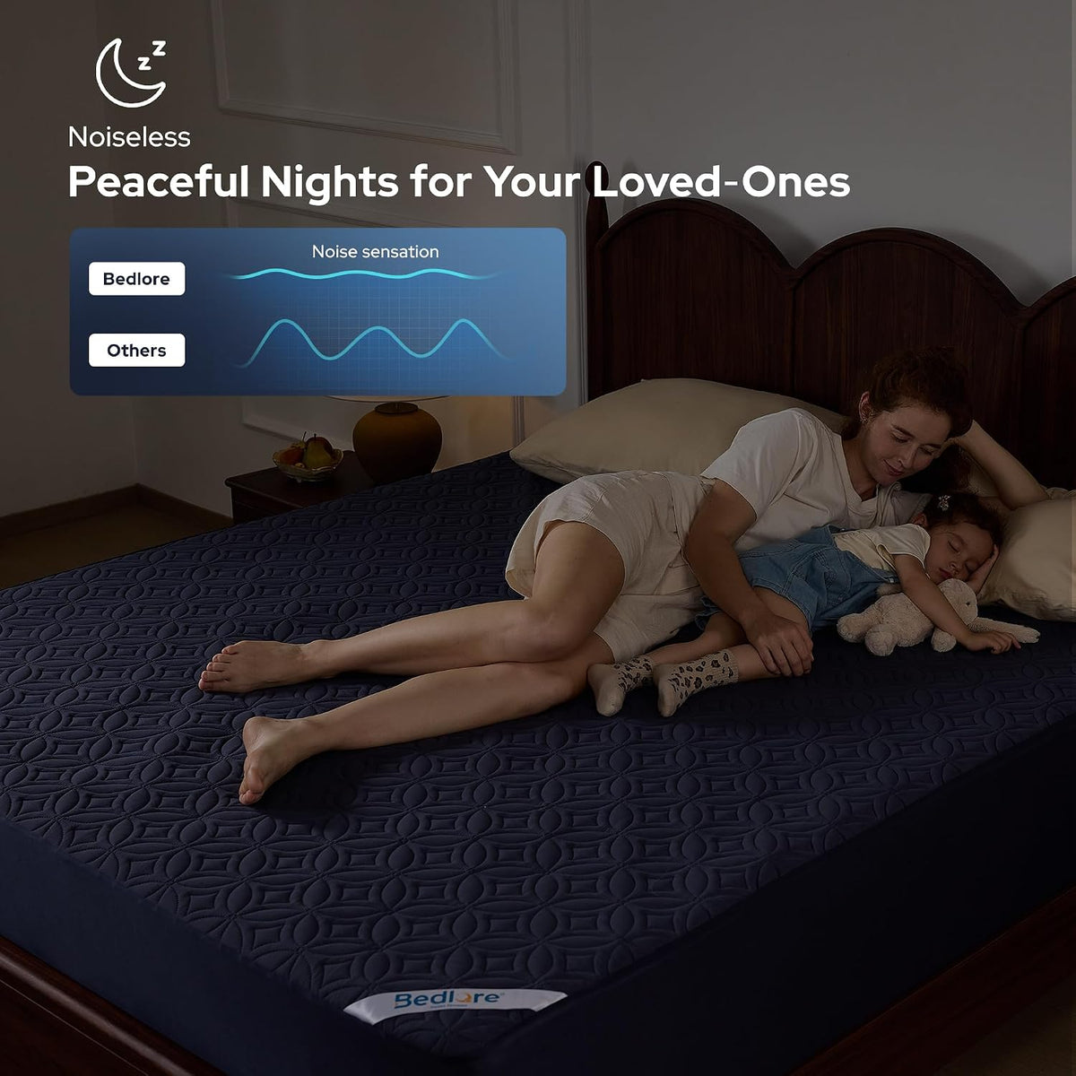 CloudGuard Waterproof Mattress Protector – Soft Deep Pocket Queen Cover