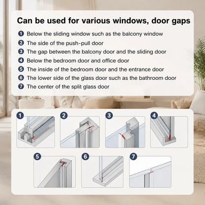 SealEase Weatherproof Sealing Tape – 32.8FT Door & Window Draft Blocker