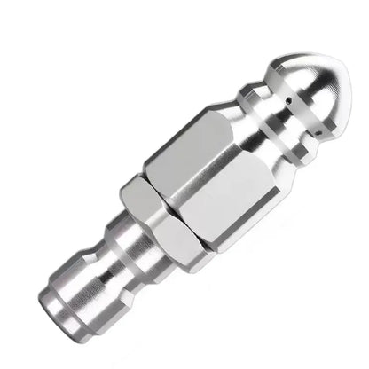 Sewer Jetter Nozzle / 5000 PSI / Stainless Steel / 1/4" Quick Connect