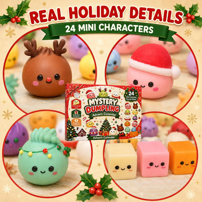 SquishyJoy Christmas Advent Calendar 2026 – 24-Day Mini Dumpling Surprise Toys
