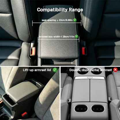 ConsoleMate 5-in-1 Car Armrest Organizer – Cushion, Storage & Cup Holder