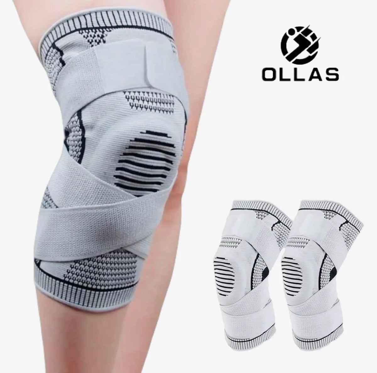 FlexGuard Knee Support Sleeves – 2-Pack Compression Support for Sports & Fitness