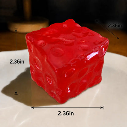 CheesePop Squishy Cube – Soft ASMR Sensory Stress Relief Toy