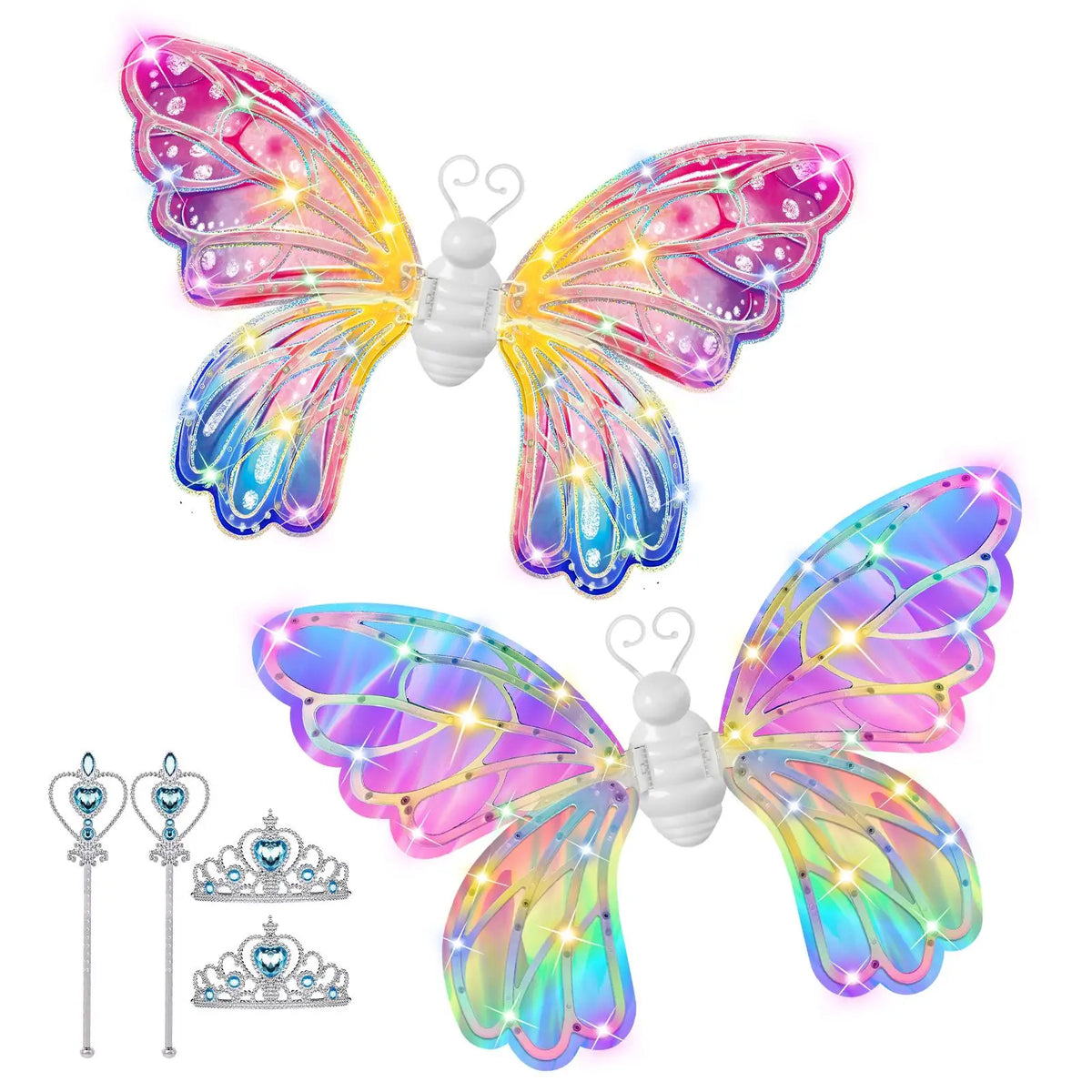 FairyGlow Light-Up Butterfly Wings – Magical Dress-Up Toy for Kids