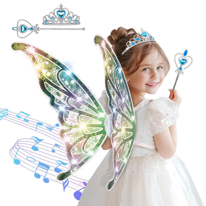 FairyGlow Light-Up Butterfly Wings – Magical Dress-Up Toy for Kids