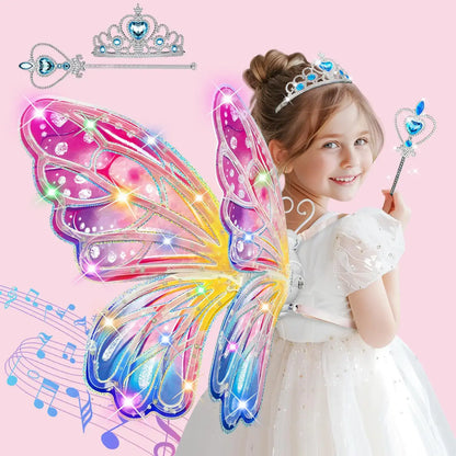 FairyGlow Light-Up Butterfly Wings – Magical Dress-Up Toy for Kids