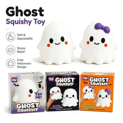 BooSquish Ghost Toy – Cute Halloween Squishy Decor