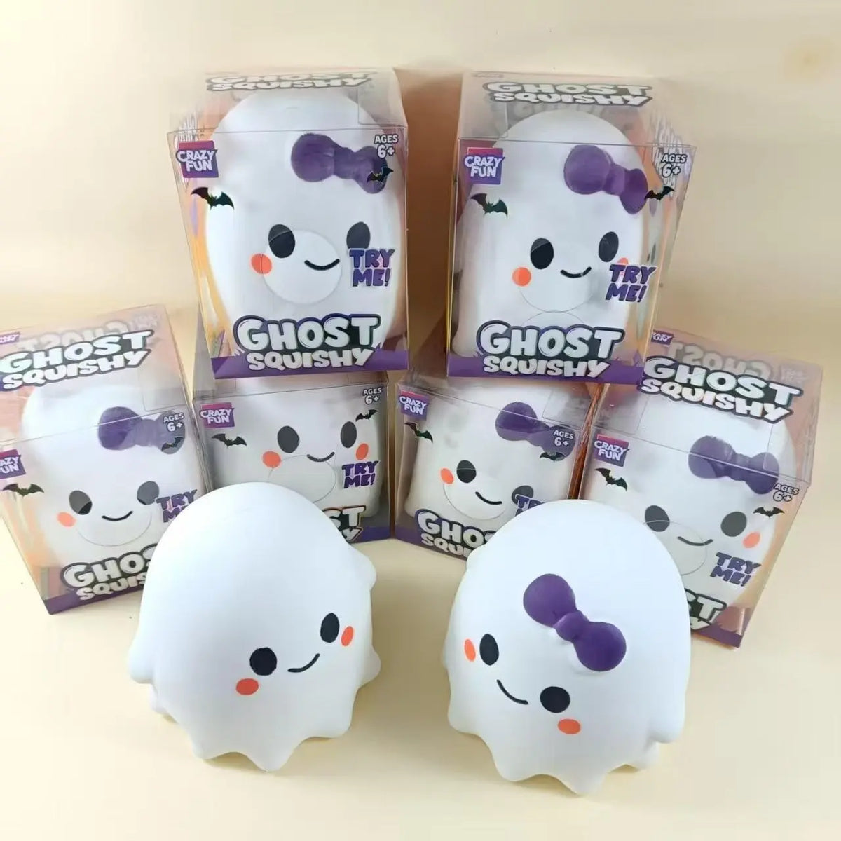 BooSquish Ghost Toy – Cute Halloween Squishy Decor