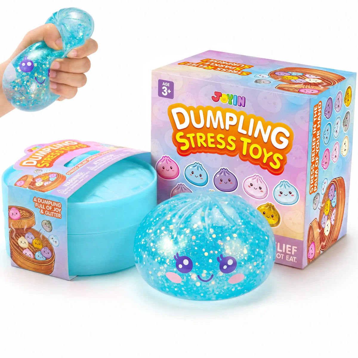 DumplingPop Squishy Toy – Soft Sensory Fidget & Stress Relief Squeeze Toy