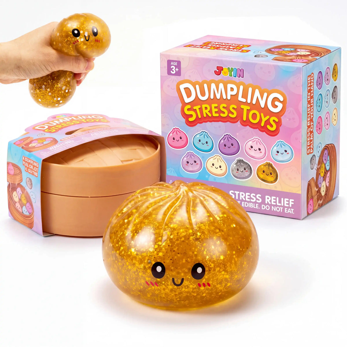 DumplingPop Squishy Toy – Soft Sensory Fidget & Stress Relief Squeeze Toy