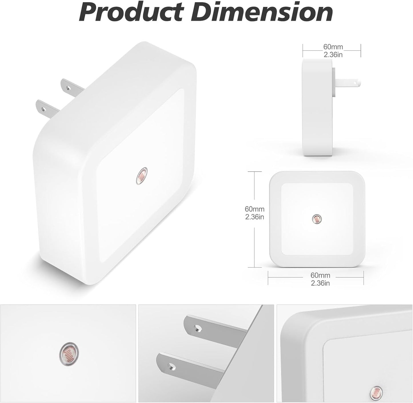 Smart Auto-Sensing LED Night Light: Soft Glow for Every Corner