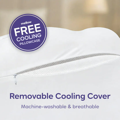CloudContour Memory Foam Pillow – Dual-Height Ergonomic Support + Free Cooling Pillowcase