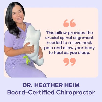 CloudContour Memory Foam Pillow – Dual-Height Ergonomic Support + Free Cooling Pillowcase