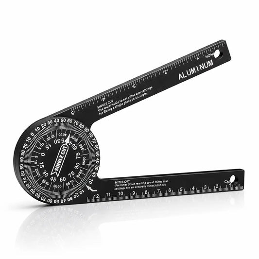 AngleMate 7-Inch Aluminum Miter Saw Protractor – Precision Angle Finder