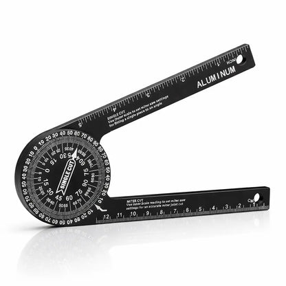 AnglePro 7-Inch Aluminum Miter Saw Protractor – Precision Angle Finder