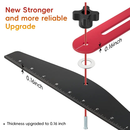 StepGauge Adjustable Stair Tread Template – Aluminum Woodworking Measuring Jig