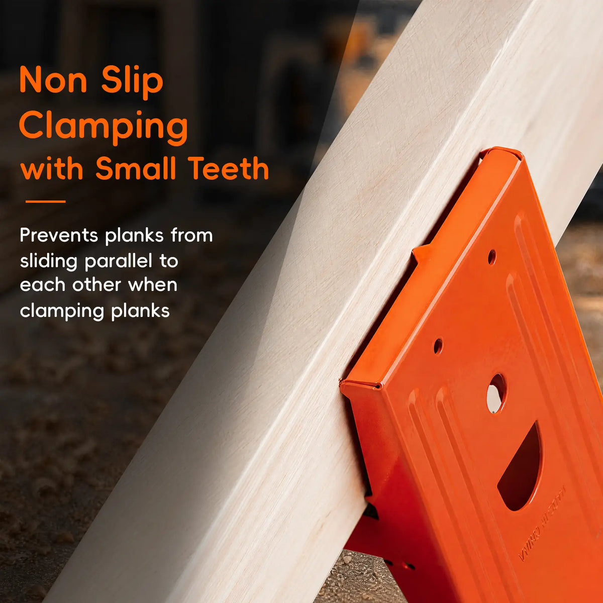 SawMate 2-Pack Heavy-Duty Sawhorse Brackets – Adjustable 2x4 Woodworking Clamps