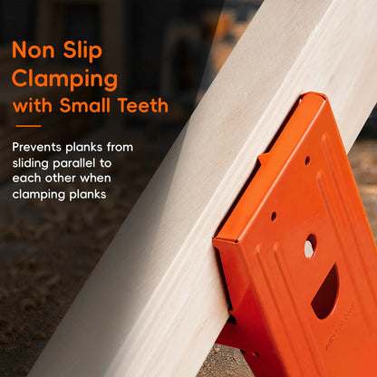 SawMate 2-Pack Heavy-Duty Sawhorse Brackets – Adjustable 2x4 Woodworking Clamps