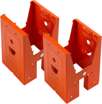 SawMate 2-Pack Heavy-Duty Sawhorse Brackets – Adjustable 2x4 Woodworking Clamps