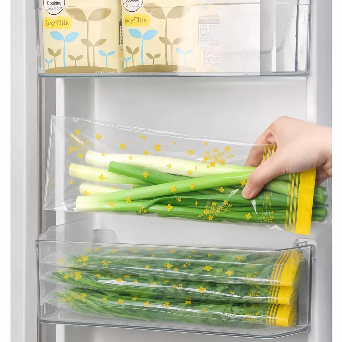 FreshLock Reusable Food Storage Bags – Thick Double-Seal Airtight Pouches