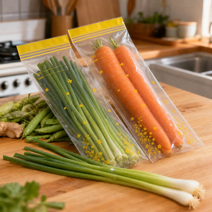 FreshLock Reusable Food Storage Bags – Thick Double-Seal Airtight Pouches
