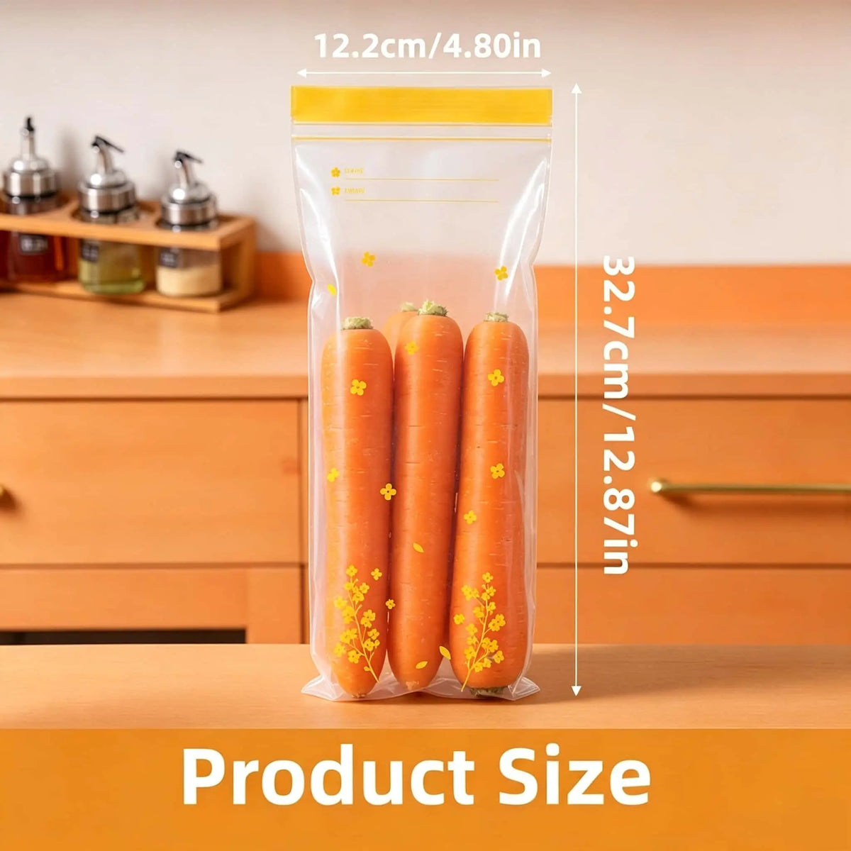 FreshLock Reusable Food Storage Bags – Thick Double-Seal Airtight Pouches