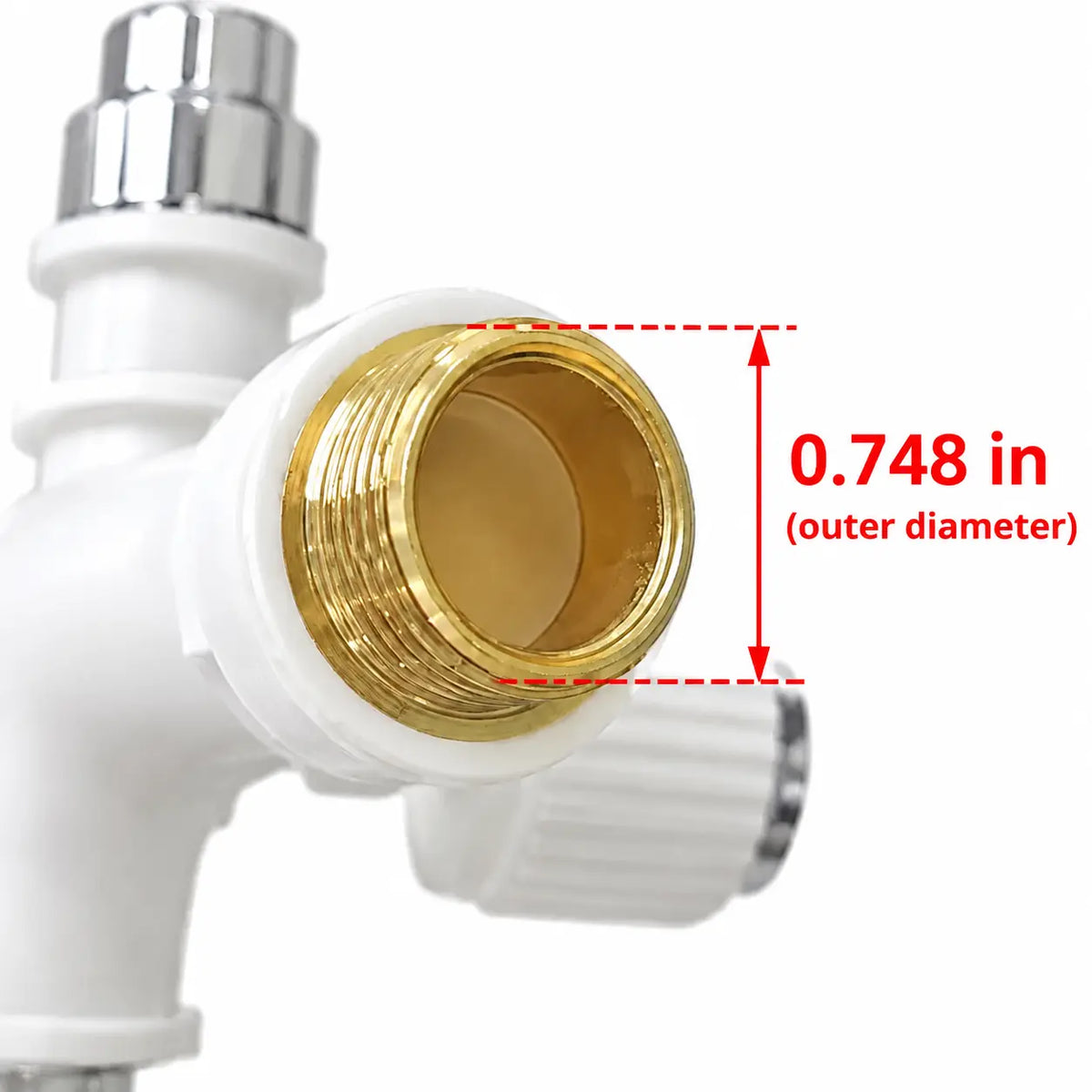 AquaSplit Dual Outlet Faucet – 1-in-2 Water Valve for Washer & Dishwasher