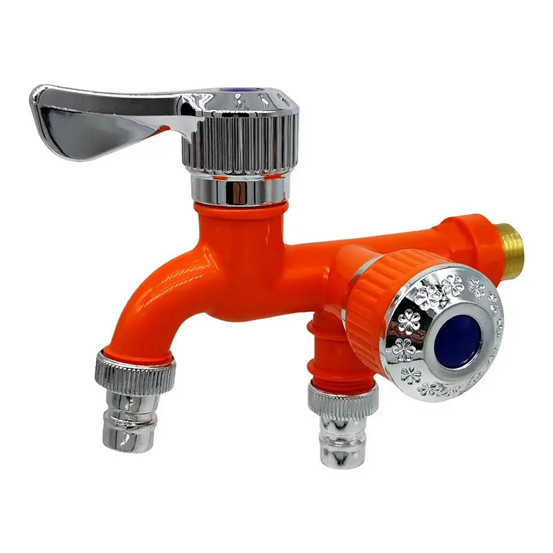 AquaSplit Dual Outlet Faucet – 1-in-2 Water Valve for Washer & Dishwasher