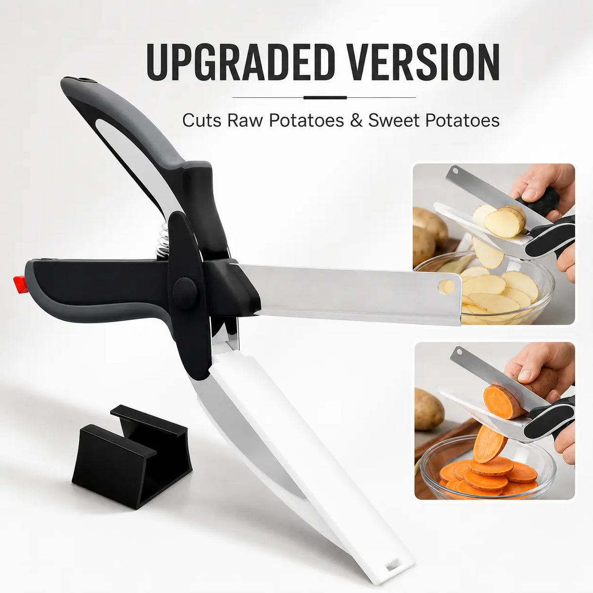 ChopMate 2-in-1 Kitchen Scissors – Built-In Cutting Board Food Prep Tool