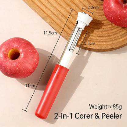 CoreMate 2-in-1 Apple Corer & Peeler – Stainless Steel Fruit Prep Tool